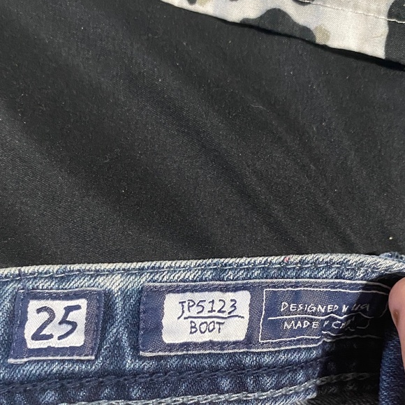 Miss Me Distressed Blue Flare Jeans - Picture 4 of 4